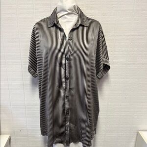 Show Me Your MuMu Black and Gray Button Down Shirt